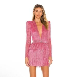 Sabina Musayev Carry Mini Dress in Hot Pink Size Small